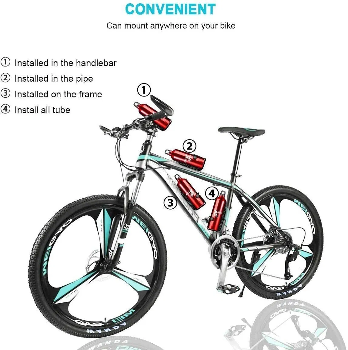 2 Packs Bike Water Bottle Cages Bicycle